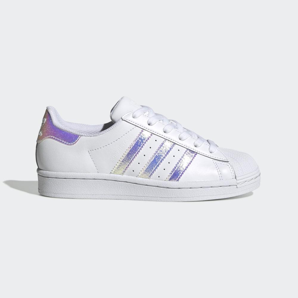 Adidas Boys' Superstar Shell Toe Originals Shoes White/White Ireland FV3139